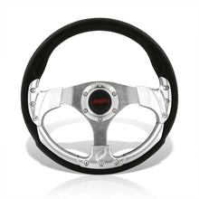 Load image into Gallery viewer, JDM Sport Universal 320mm Fusion Style Aluminum Steering Wheel Black / Silver
