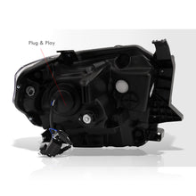 Load image into Gallery viewer, Toyota Tundra 2014-2021 LED DRL Bar Projector Headlights Black Housing Clear Len Clear Reflector (Halogen Models Only)