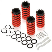 Load image into Gallery viewer, Acura Integra 1990-2001 / Honda Civic 1988-2000 / CRX 1988-1991 / Del Sol 1993-1997 Coilover Sleeves Kit Red (Black Sleeves)
