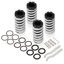 Load image into Gallery viewer, Acura Integra 1990-2001 / Honda Civic 1988-2000 / CRX 1988-1991 / Del Sol 1993-1997 Coilover Sleeves Kit Silver (Black Sleeves)