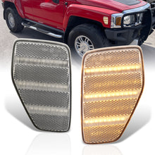 Load image into Gallery viewer, Hummer H3 2006-2010 / H3T 2009-2010 Front Amber LED Side Marker Lights Clear Len