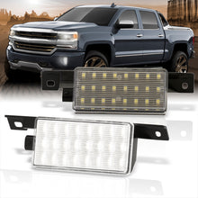 Load image into Gallery viewer, Chevrolet Silverado 1500 2016-2018 / 1500 LD 2019 / 2500HD 3500HD 2016-2019 / GMC Sierra 1500 2016-2018 / 1500 Limited 2019 / 2500HD 3500HD 2016-2019 2-Piece Left &amp; Right White SMD LED Truck Bed Cargo Lights Clear Len (Includes Wiring Harness)
