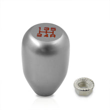 Load image into Gallery viewer, Universal 5 Speed M10x1.5 Type-R Style Shift Knob Grey with White Lettering