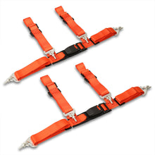 Load image into Gallery viewer, Universal 4 Point 2" Racing Seat Harness Belts Pair Red