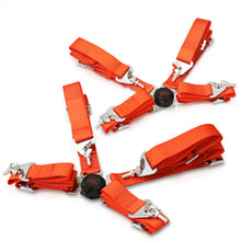 Load image into Gallery viewer, Universal 4 Point Camlock 2" Racing Seat Harness Belts Pair Red