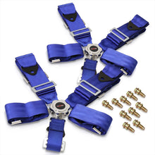 Load image into Gallery viewer, Universal 5 Point Camlock 2" Racing Seat Harness Belts Pair Blue