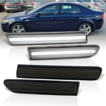 Load image into Gallery viewer, Acura TL 2004-2008 4 Piece Front White & Rear White LED Side Marker Lights Smoke Len (Not Compatible On Type-S Models)