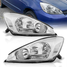Load image into Gallery viewer, Toyota Sienna 2004-2005 Factory Style Headlights Chrome Housing Clear Len Clear Reflector (Halogen Models Only)