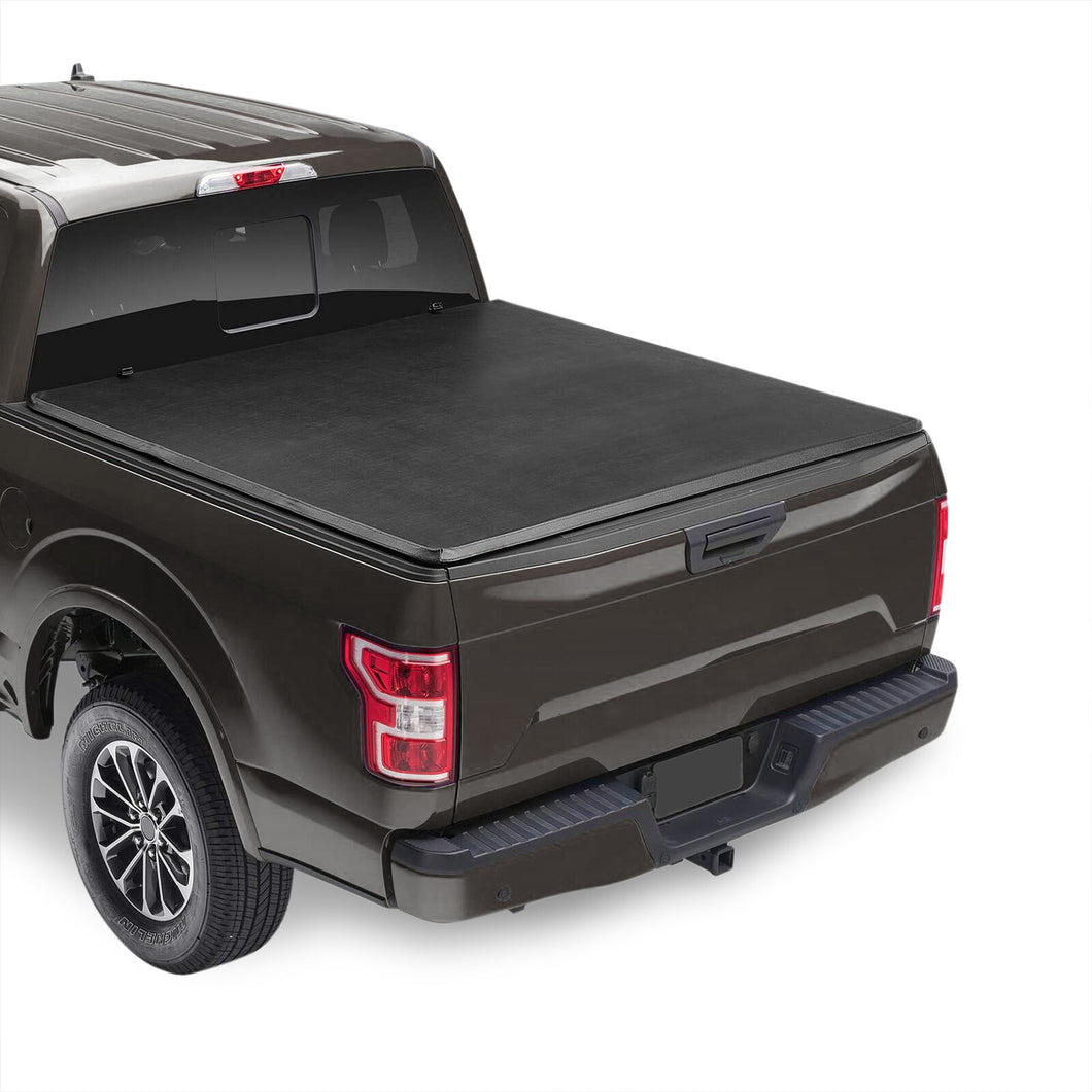 Ford F150 8FT 2015-2020 Soft 4 Fold Truck Tonneau Bed Cover (Long Bed 8´)