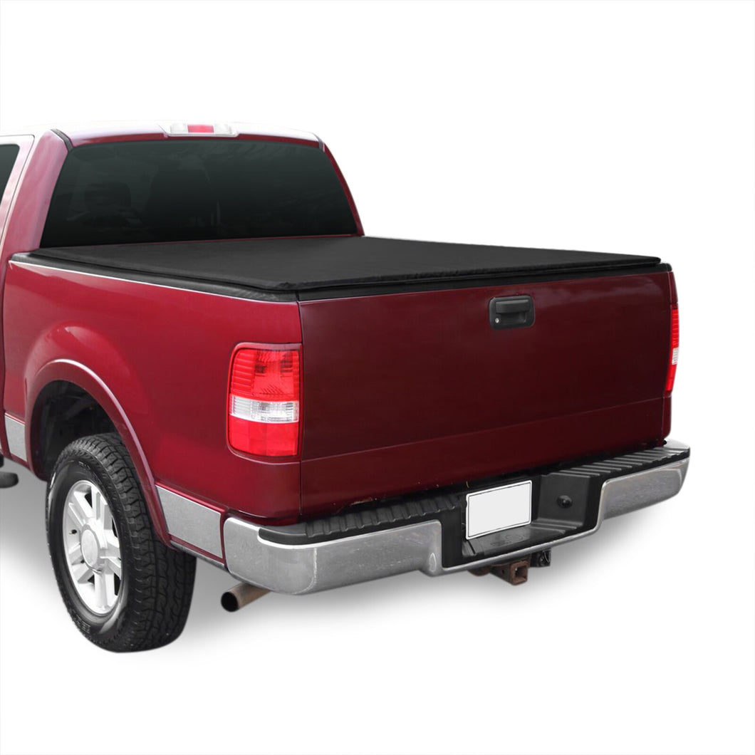 Ford F150 6.5FT 2004-2008 Soft 4 Fold Truck Tonneau Bed Cover (Standard Short Bed 6´5