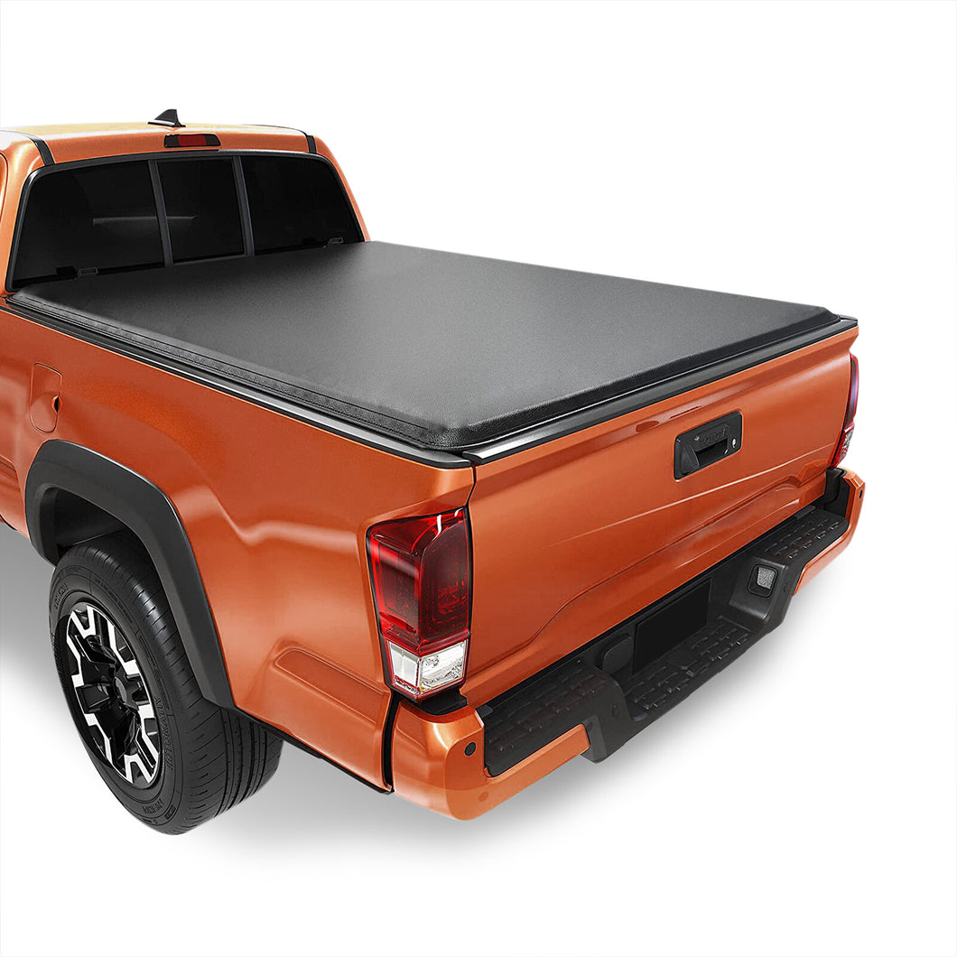 Toyota Tacoma 5FT 2016-2022 Soft Tri Fold Truck Tonneau Bed Cover (Extra Short Bed 5´)