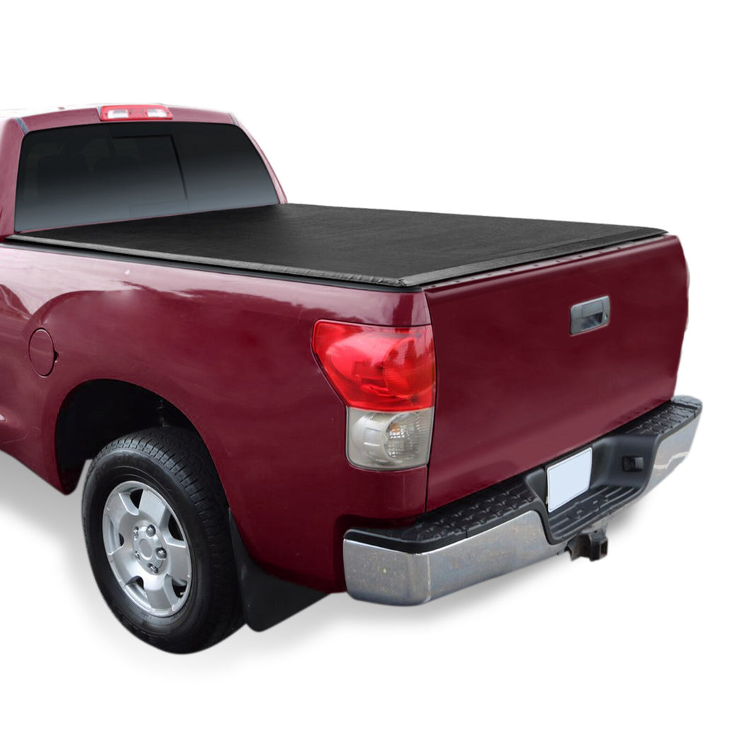 Toyota Tundra 8FT 2007-2013 Soft 4 Fold Truck Tonneau Bed Cover (Long Bed 8´)