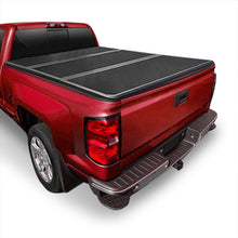 Load image into Gallery viewer, Chevrolet Silverado 1500 2007-2013 / Silverado 2500 3500 HD 2007-2014 / GMC Sierra 1500 2007-2013 / Sierra 2500 3500 HD 2007-2014 6.5 FT 6.6FT Hard Tri Fold Truck Tonneau Bed Cover (Standard Short Bed 6´55")