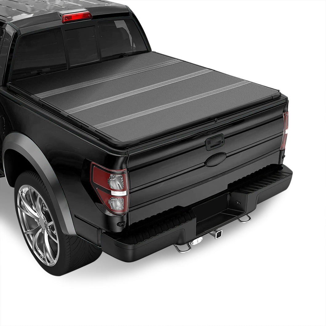 Ford F150 8FT 2009-2014 Hard 4 Fold Truck Tonneau Bed Cover (Long Bed 8´)