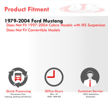 Load image into Gallery viewer, Ford Mustang 1979-2004 (Non Cobra) Lowering Springs Red (Front ~1.5" / Rear ~1.5")