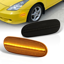 Load image into Gallery viewer, Toyota Celica 2000-2005 / MR2 Spyder 2000-2005 / Supra 1993-1998 Front Amber LED Side Marker Lights Smoke Len