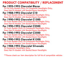 Load image into Gallery viewer, Chevrolet C/K 1500 2500 3500 1988-1993 LED DRL Bar Projector Headlights + Bumpers + Corners Chrome Housing Clear Len Clear Reflector