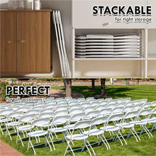 Load image into Gallery viewer, (10 Pack) Commercial Plastic Folding Stackable Chairs Seats -Event Wedding Party