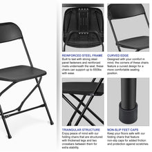 Load image into Gallery viewer, (10 Pack) Commercial Plastic Folding Stackable Chairs Seats -Event Wedding Party