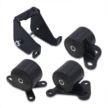 Load image into Gallery viewer, Honda Civic 1996-2000 D to B Series Conversion Engine Motor Mount Black with Black Polyurethane Bushings