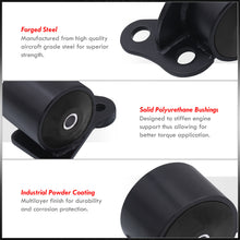 Load image into Gallery viewer, Honda Civic 1996-2000 D to B Series Conversion Engine Motor Mount Black with Black Polyurethane Bushings