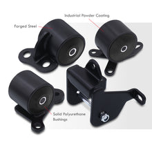 Load image into Gallery viewer, Honda Civic 1996-2000 D to B Series Conversion Engine Motor Mount Black with Black Polyurethane Bushings