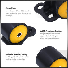 Load image into Gallery viewer, Honda Civic 1996-2000 D to B Series Conversion Engine Motor Mount Black with Yellow Polyurethane Bushings