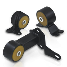 Load image into Gallery viewer, Honda Civic 1988-1991 / CRX 1988-1991 D to B Series Conversion Engine Motor Mount Black with Yellow Polyurethane Bushings (B-Series with Cable Transmission Only)