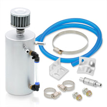 Load image into Gallery viewer, Universal 300ML Cylinder Oil Catch Can Tank 8.25"x3.25"x3.25" with Breather Filter Chrome