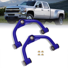 Load image into Gallery viewer, Chevrolet Silverado 2500HD 3500HD 8-Lug 2011-2019 / GMC Sierra 2500HD 3500HD 8-Lug 2011-2019 2-4" Lift Front Upper Tubular Control Arms Blue