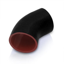 Load image into Gallery viewer, 2" 45 Degree Silicone Coupler Black