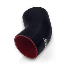 Load image into Gallery viewer, 3.5" 45 Degree Silicone Coupler Black