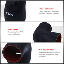 Load image into Gallery viewer, 2" to 2.25" 90 Degree Reducer Silicone Coupler Black