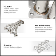 Load image into Gallery viewer, Honda Accord 2.2L I4 1994-1997 Stainless Steel Exhaust Header