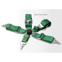 Load image into Gallery viewer, Universal 5 Point Camlock 3" Racing Seat Harness Belts Pair Green