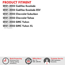 Load image into Gallery viewer, Chevrolet Escalade Suburban Tahoe 2021-2022 / GMC Yukon XL 2021-2023 Front Amber LED Side Marker Lights Clear Len