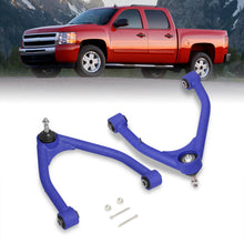 Load image into Gallery viewer, Chevrolet Silverado 1500 2007-2016 / GMC Sierra 1500 2007-2016 2-4" Lift Front Upper Tubular Control Arms Blue (Models With Factory Forged Steel Arms Only)