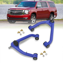 Load image into Gallery viewer, Chevrolet Silverado 1500 2014-2018 / GMC Sierra 1500 2014-2018 2-4" Lift Front Upper Tubular Control Arms Blue (Models with Stamped Steel & Aluminum Arms Only)
