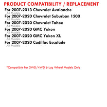 Load image into Gallery viewer, Chevrolet Suburban 2007-2020 / Tahoe 2007-2020 / GMC Yukon & XL 2007-2020 / Cadillac Escalade 2007-2020 2-4" Lift Front Upper Tubular Control Arms Red