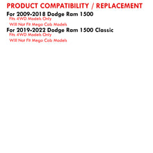 Load image into Gallery viewer, Dodge Ram 1500 2009-2018 2-4" Lift Front Upper Tubular Control Arms Black