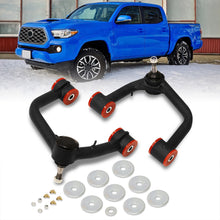 Load image into Gallery viewer, Toyota Tacoma 6-Lug 2005-2023 2-4" Lift Front Upper Tubular Control Arms Black