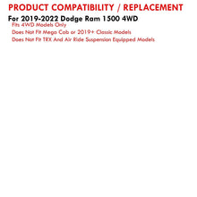 Load image into Gallery viewer, Dodge Ram 1500 2019-2022 2-4" Lift Front Upper Tubular Control Arms Silver