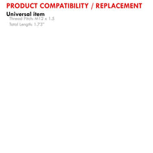 Load image into Gallery viewer, JDM Sport M12 X 1.5 Aluminum Open Lug Nuts Red (16 Piece)