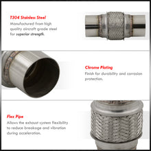 Load image into Gallery viewer, Universal Flex Pipe (Length: 8" | Flex Pipe: 4" | Inlet/Outlet: 3")
