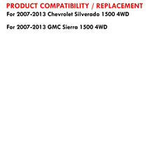 Load image into Gallery viewer, Chevrolet Silverado 1500 4WD 2007-2013 / GMC Sierra 1500 4WD 2007-2013 Body Mount Bushings Kit Red
