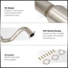 Load image into Gallery viewer, Acura Integra Hatchback GS LS RS 1994-2001 N1 Style Stainless Steel Catback Exhaust System Gunmetal (Piping: 2.3" / 59mm | Tip: 4.5")
