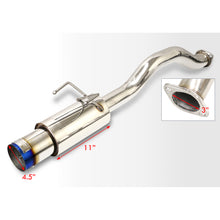 Load image into Gallery viewer, Honda Civic Coupe / Sedan 1992-2000 N1 Style Stainless Steel Catback Exhaust System Burnt Tip (Piping: 2.5&quot; / 65mm to 3.0&quot; / 76mm | Tip: 4.5&quot;)
