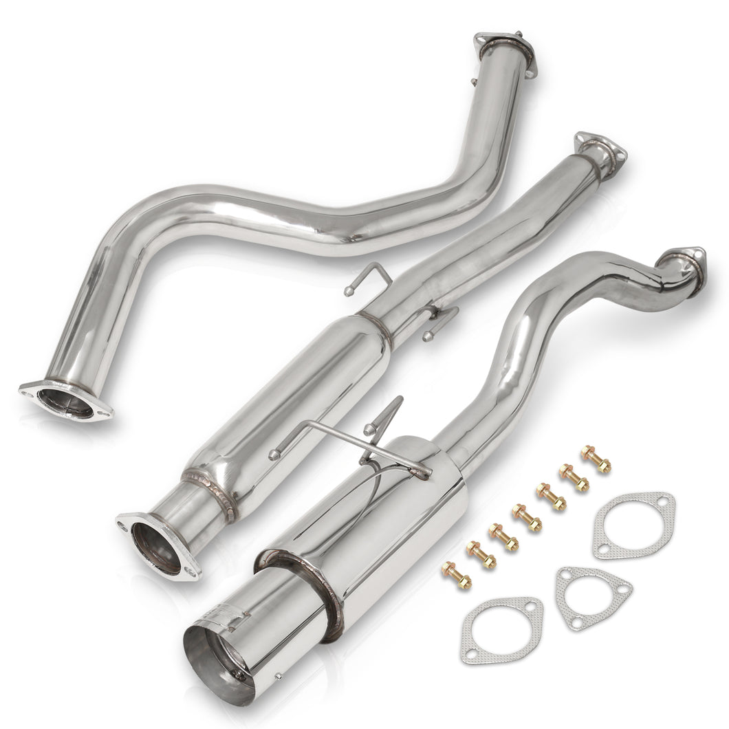 Honda Civic Coupe / Sedan 1992-2000 N1 Style Stainless Steel Catback Exhaust System (Piping: 2.5