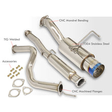 Load image into Gallery viewer, Honda Civic Hatchback 1996-2000 N1 Style Stainless Steel Catback Exhaust System Burnt Tip (Piping: 2.5&quot; / 65mm | Tip: 4.5&quot;)
