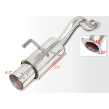 Load image into Gallery viewer, Honda Civic Hatchback 1996-2000 N1 Style Stainless Steel Catback Exhaust System (Piping: 2.5&quot; / 65mm | Tip: 4.5&quot;)
